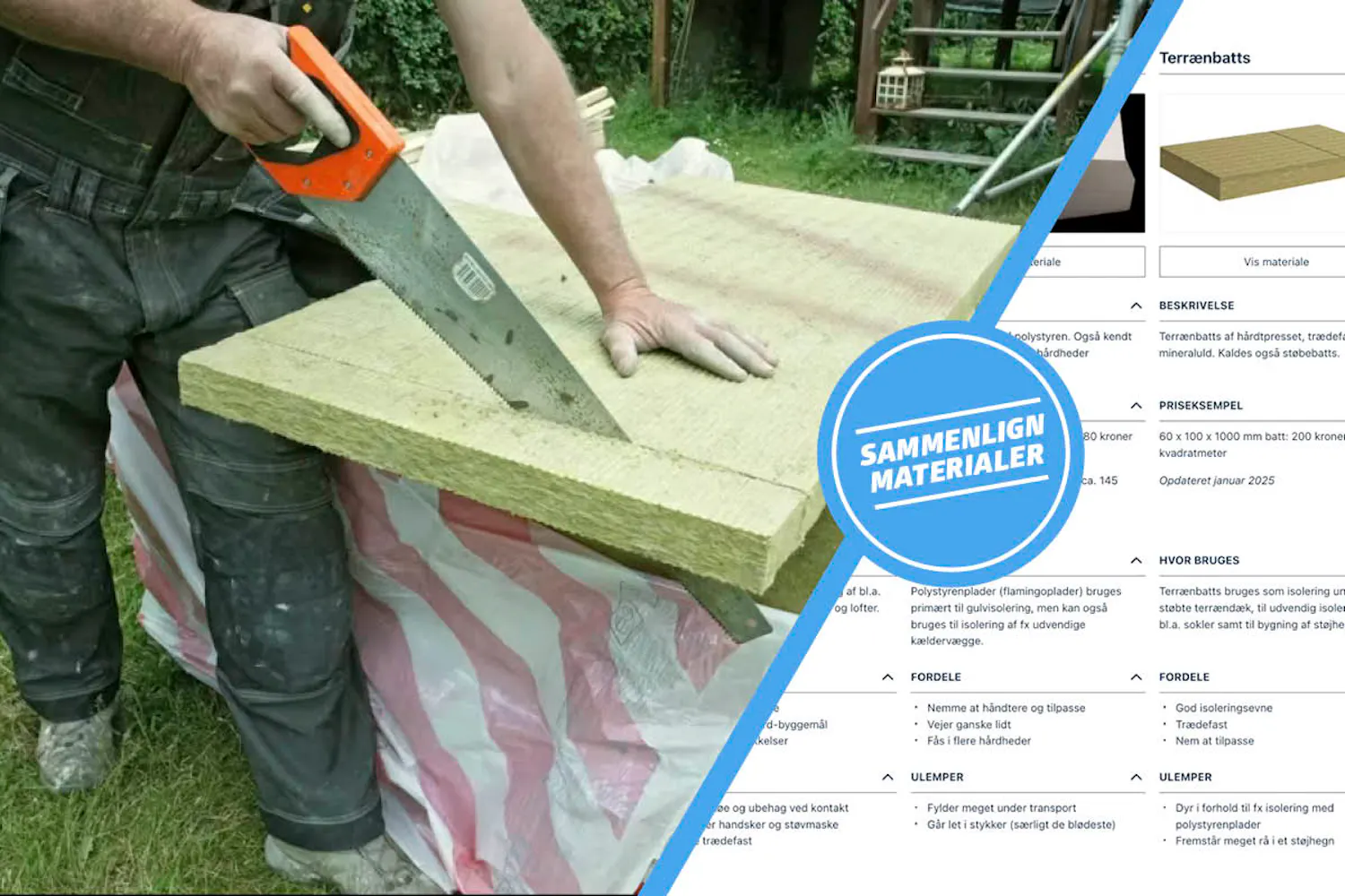 Isoleringsmaterialer Isoleringsmaterialer